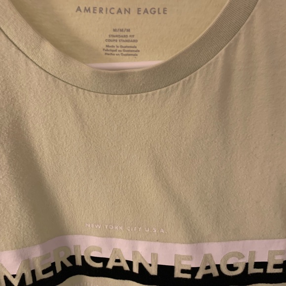American Eagle Outfitters Mens Graphic T-Shirt Mint Green New York City Medium - Picture 4 of 4